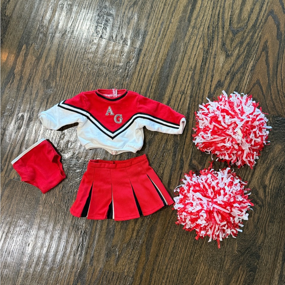 Cheerleader outfit for American Girl size dolls